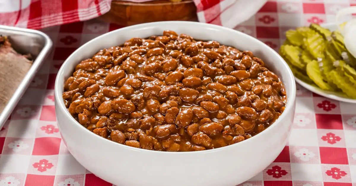 Baked beans for barbecue