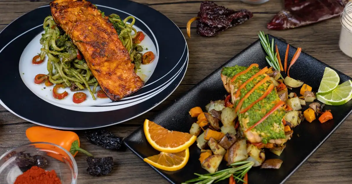 Barbecued salmon