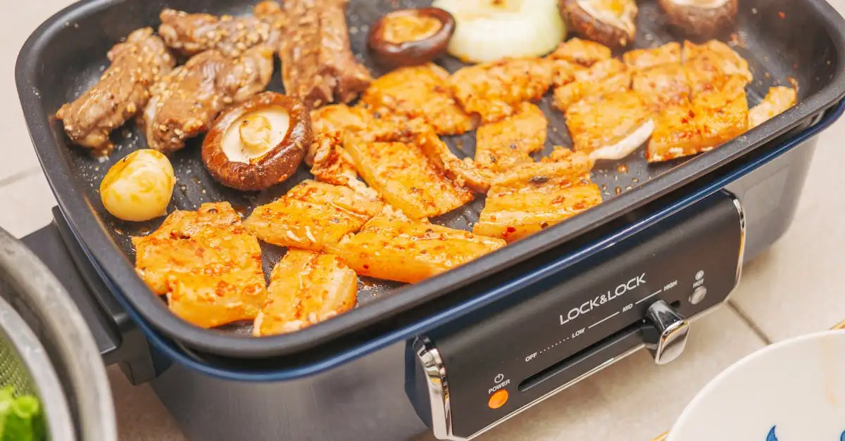 Elektrische barbecue tafelmodel