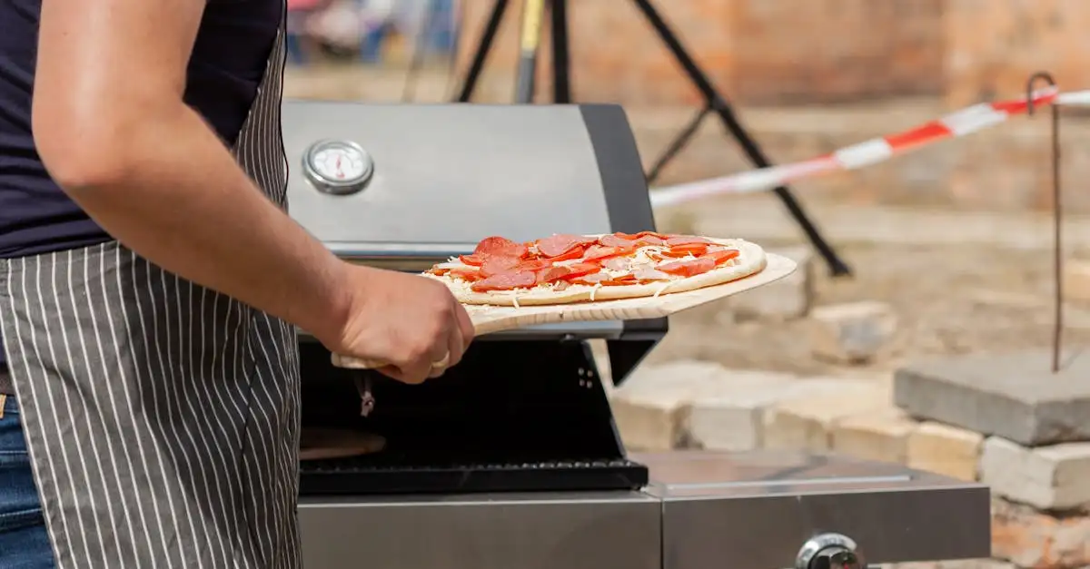 Pizza and barbecue