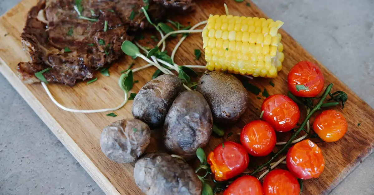 Barbecued potatoes