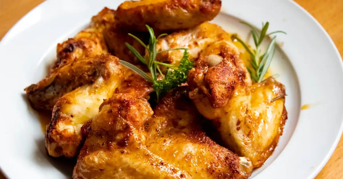Chicken barbecue wings