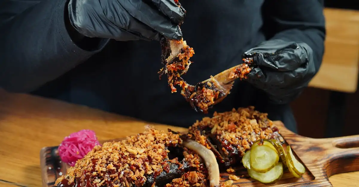 Barbecue marinade spareribs